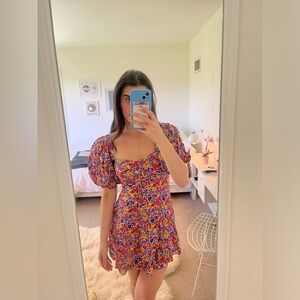 Floral multi color for love and lemons dress